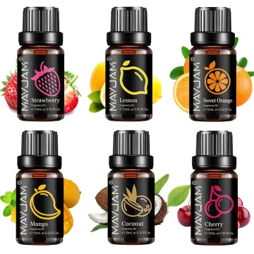 Phatoil 10ml Pure Fruit Flower Aroma Fragrance Oil For Candle Soap Making  Strawberry Mango Passion Musk Banana Coconut Oil With Dropper