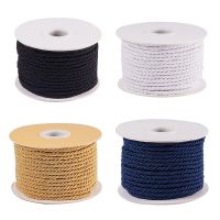 【YD】 20m/roll 3mm Twisted Cord Rope Trim Thread String for Decoration Curtain Tieback Jewelry Making