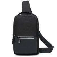 Men‘s Trendy USB Waterproof Casual Fashion Shoulder Bags Travel Sports Pack Messenger Crossbody Sling Chest Bag Pack For Male