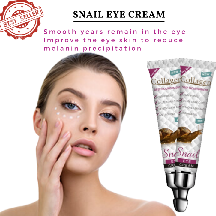 Snail Eye Cream Nourishing Dry Skin Fade Fine Lines Brighten Eye