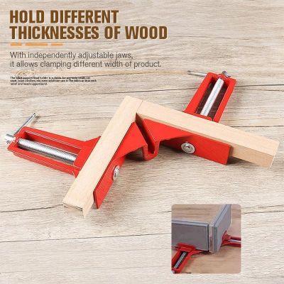 1/2PCS 90 Degree Right Angle Clip Picture Frame Corner Clamp Mitre Clamps Corner Holder Aluminum Fixing Clip Woodworking Tools