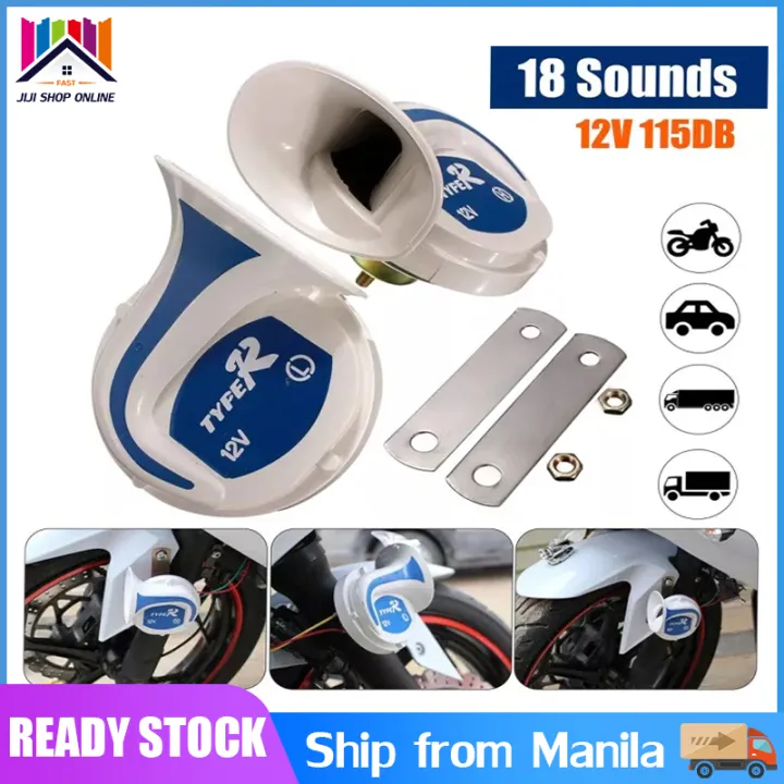 🔝 Original 【24 hours delivery】12V Motorcycles Horn Speaker Digital