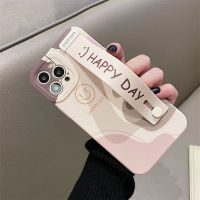 เคสฝาหลังสายรัดข้อมือลายการ์ตูนน่ารักสำหรับ iPhone 15 14 13 12 11 Pro Max X Xs Xr 7 8 6 6S Plus Mini