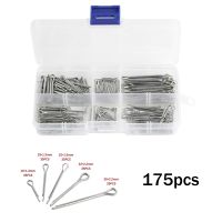 175 Pcs/set Sliver SPLIT PIN Cotter Bahan-bahan Perhiasan Berbagai Macam Seng Berlapis Baja Hard Case Link SPLIT PIN Cotter Bermacam-macam