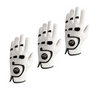 3 Pcs6 Pcs Soft Comfortable Leather Mens Golf Gloves Left Hand Right with Ball Marker Grip Small Medium ML Large XL