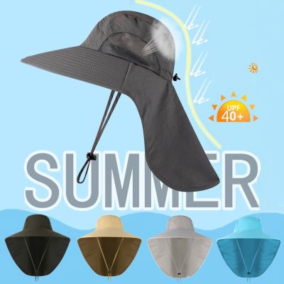 【CC】 2023 Men Hat UV Protection Cap Outdoor Fishing Climbing with Neck Flap шапка шляпа женская