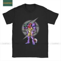 Super Metroid Ending Tshirt Men Samus Wars Aran Prime Snes Ridley Zebes Game Vintage 100 Cotton Tees T 100% cotton