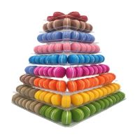 5/9ชั้น Macaron ขาตั้งจอแสดงผล Cupcake Tower Rack เค้กยืนถาดสำหรับงานแต่งงานวันเกิดเค้กตกแต่งเครื่องมือ Bakeware