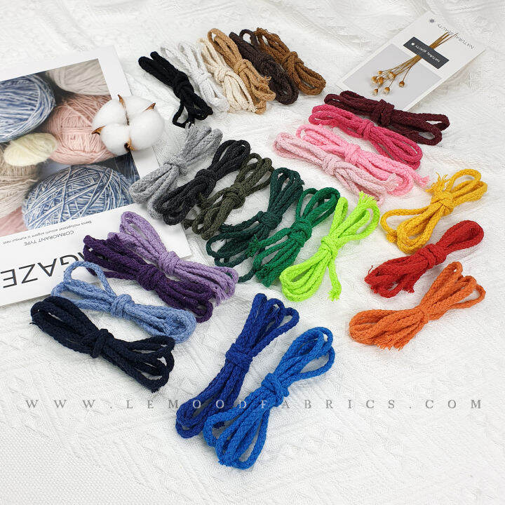 5mm 8-Strand Braided Cotton Cord 