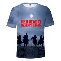 2023 ขายร้อนเกมRed Dead Redemption 2 พิมพ์ 3Dเสื้อยืดผู้ชายผู้หญิงแฟชั่นสบายๆO-คอเสื้อT Hip Hop streetwear TShirt