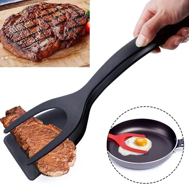 Non Stick 1 Pancake Spatula, French Fries Turners Egg Clamp, Frying Steak  Pancake Tongs, Toast Omelet Clip, Kitchen Accessories - Temu