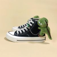 ☃  The spring of 2023 the new personality dinosaur shoes high help canvas female port flavour restoring ancient ways students cute sandals