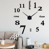 ZZOOI New Large Mirror Wall Clocks Modern Design For Gift  3D DIY Big Watch Wall Stickers  Home Decor Relogio De Parede Free Shipping