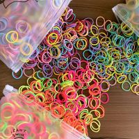 ✔▪▲ 200PCS Colorful Small 2CM Baby Girls Hair Bands Elastic Rubber Bands Kid Hair Ties Ponytail Holder Headbands Hair Accessories