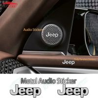 【Limited Time Offer】 Jeep Fashionable 3D Aluminum Metal Audio Sticker Car Decoration Accessories for All Models