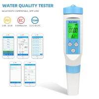 2023 New 3 in 1 Blue-tooth PH Meter Ph/EC/Temp Water Test Tool With Backlight Digital Water Quality Monitor Tester for Aquarium Inspection Tools