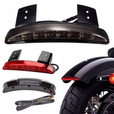 Motor Bike Motorcycle Lights Rear Fender Edge Red LED Brake Tail Light Motocycle for Touring Sportster XL 883 1200 Cafe Racer