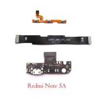 Original power volume strip main board mainboard USB charging charger port flex cable mic for Xiaomi Redmi Note 5A Prime Replacement Parts