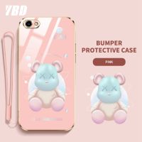 เคสโทรศัพท์ YBD สำหรับ Vivo Y81 Y83 Y81i Y71 Y71i V7 Y79 Plus Y75 V5 Lite Vivo 1724 1801 1812 1808 1803ไล่ระดับสี1609นิ่มโปร่งใสการ์ตูนหมีรุนแรงเคสโทรศัพท์กันกระแทกพร้อมเลนส์คลุมทั้งหมดกรอบป้องกันกล้อง