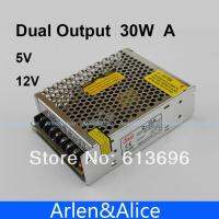 ไฟฟ้ากระแสตรงกระแสสลับ DC1A แหล่งจ่ายไฟ5V ไปยังสวิตชิ่ง30W 12V วงจรไฟฟ้าคู่และชิ้นส่วน