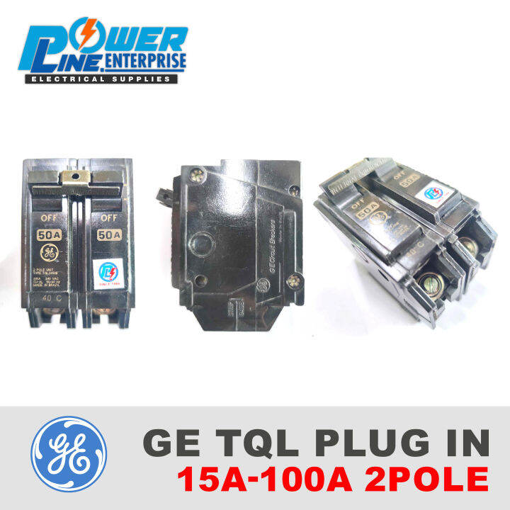 Circuit Breaker GE TQL PLUG IN 2pole 15A100a Lazada PH