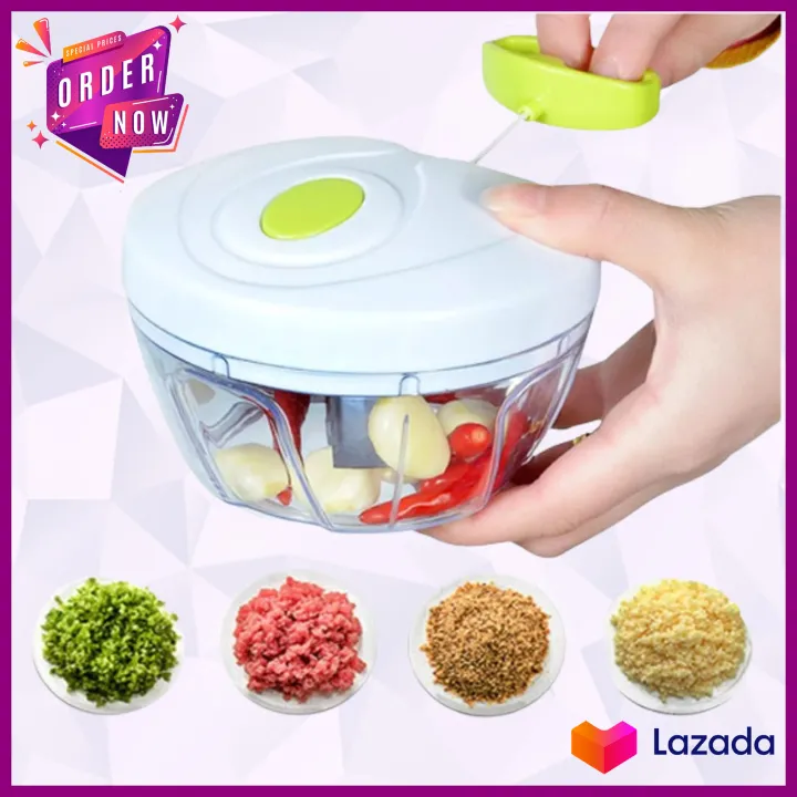 Nicer Dicer Speedy Chopper Manual Food Chopper Processor for Onion