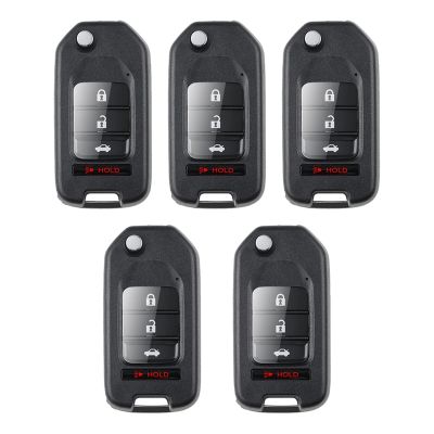 Xhorse XKHO01EN Car Remote Smart Key Fob Flip 3+1 Button for Honda Type for VVDI Key Tool 5Pcs/Lot