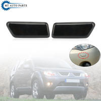 MTAP For Mitsubishi Outlander MK2 2006 2007 2008 2009 2010 Car Headlight Washer Cover Headlamp Water Sprayer Jet Cap Unpainted