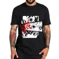 Demon Slayer Mens ใหม่แฟชั่น Hip Hop S Harajuku เสื้อยืดผู้ชายคุณภาพสูง T-Shirt