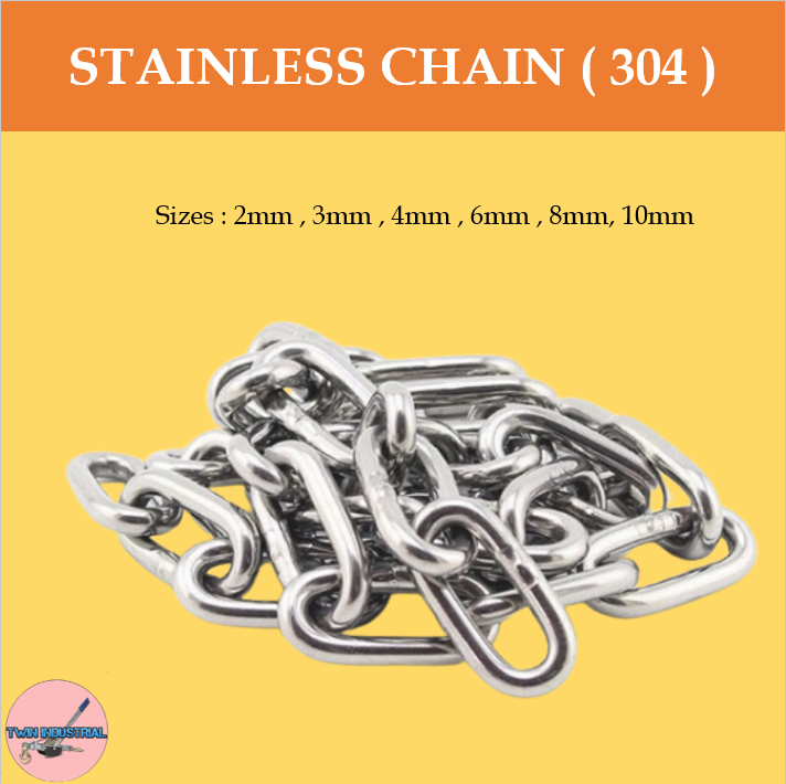 Twin Industrial Chain Galvanized & 304 Stainless Steel Chain per meter ...