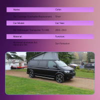 รถคุ้มครองเต็มรูปแบบอุปกรณ์ป้องกันแสงแดดสำหรับโฟล์คสวาเกน VW Transporter T5 LWB 2003 ~ 2015อาทิตย์หลักฐานครีมกันแดดหน้าต่างม่านบังแดดอุปกรณ์เสริมฝาครอบ