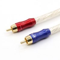 Pair LiTon G8 5N Silver Plated Audio Interconnect Cable with Pailiccs RCA Plug