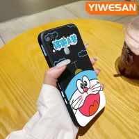 YIWESAN เคสสำหรับ Infinix 10 Play Hot 10 Play เคส2021 11 Play Smart 5ลายโดราเอมอนน่ารักดีไซน์ใหม่นิ่มเคสโทรศัพท์กันกระแทกลายขอบสี่เหลี่ยมด้านข้างเคสซิลิโคนนิ่มคลุมทั้งหมดเลนส์กล้อง