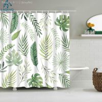 【CW】ﺴ♤  Cactus Shower Curtains Curtain Frabic Polyester with Hooks