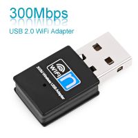 300Mbps Wireless Network Card USB WiFi Adapter 2.4G Wi Fi Adaptor WiFi LAN Card WiFi USB2.0 Dongle For Laptop Windows 7 8 10 11  USB Network Adapters