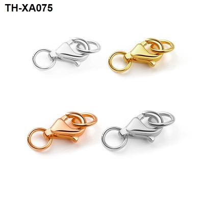 S925 pure silver pearl necklace connection agio lobster clasp hand string spring lock button clasp droplets DIY accessories