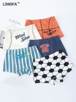 (TER)LJMOFA 5pcs Kid Boys Underwear Boxer for Child Soft Cotton Breathable Underpants Boy Football Panty Basketball Sport Shorts B176