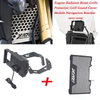 For HONDA XADV 750 X-ADV 2017-2019 Mobile Phone GPS Plate Bracket Engine Radiator Bezel Grille Protector Grill Guard Cover