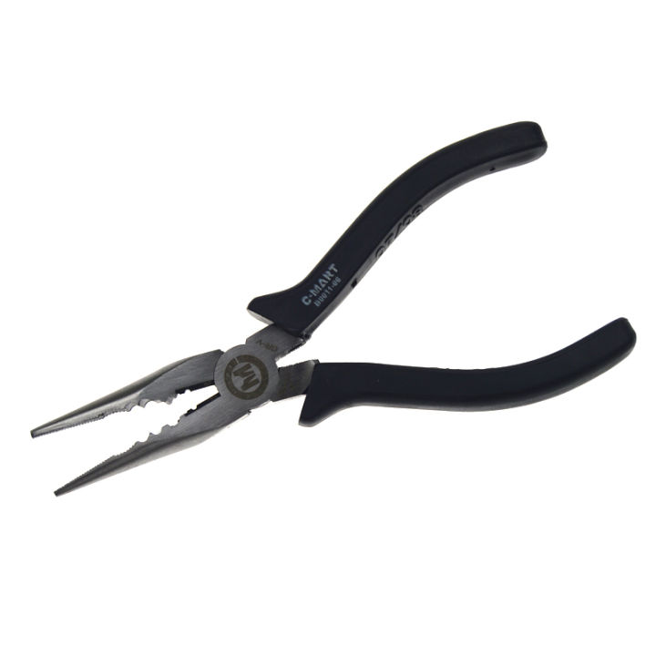 6-inch-pointed-nosed-plier-long-flat-nose-pliers-sharp-nose-nipper-plier-wire-strippers-cable-cutting-shears-b0011