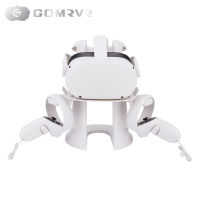 2021GOMRVR VR Headset and Touch Controllers Display Stand, Helmet &amp; Handle Holder Mount Station for Oculus Quest 2 (White)