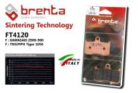 ผ้าเบรค brenta sintering สำหรับ z800 z900 tiger1050 gsx750 daytona675 street triple675