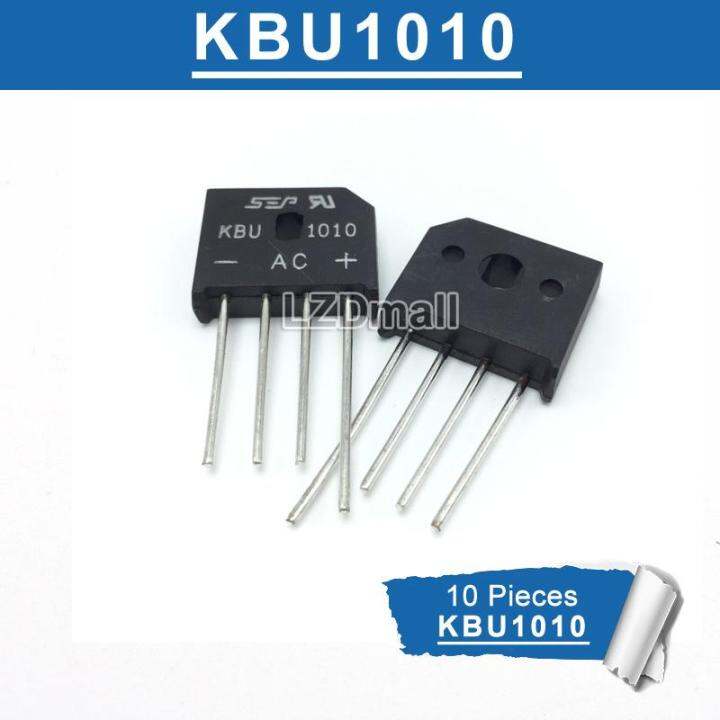 10ชิ้น-kbu-1010-kbu1010-10a-1000v-ไดโอดวงจรเรียงกระแสแบบสะพานใหม่