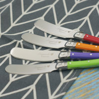 4Pcs Rainbow Laguiole มีดชีส Butter Spreaders มีดชุดชีส Spreader มีดเนยซอสเครื่องตัดเค้ก6.25นิ้ว15.9ซม.