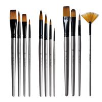 4Pcs Artists Paint Brushes Nylon Brush Pen Set Acrylic Oil Painting Tools Drawing Art Supplies Painting by Numbers Material