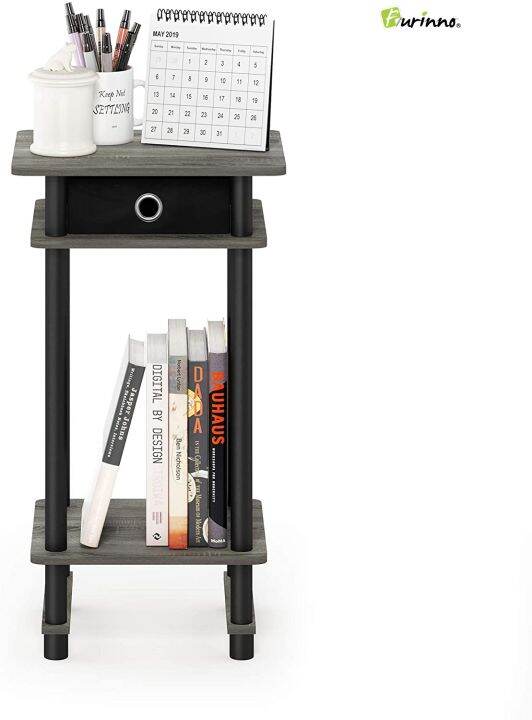 *READY STOCK* Tall Side Table Living Room FURINNO 17017 TurnNTube