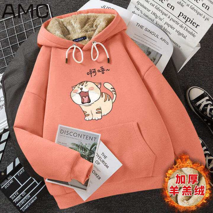 kawaii-cartoon-anime-ah-woo-cat-harajuku-sweatshirt-women-hoodies-plush-thicken-autumn-winter-new-hooded-coat-student-pullover