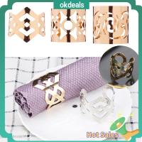 OKDEALS ร้านอาหาร เครื่องประดับ อุปกรณ์ปาร์ตี้ Gadgets ครัว หัวเข็มขัดผ้าเช็ดปาก แหวนผ้าเช็ดปาก ที่แขวนผ้าเช็ดตัว ตกแต่งโต๊ะ