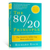 หลักการ80/20ความลับในการบรรลุมากขึ้นโดยโดย Richard หนังสือการจัดการเวลาโกชน้อยกว่าผ้าลายซ้ำความสำเร็จด้วยตนเองช่วยอ่านหนังสือของขวัญปกอ่อน