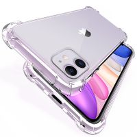 Shockproof Silicone Clear Phone Case For iPhone 11 7 XR Case Soft Back Cover For iPhone 11 12 13 Pro XS Max X 8 7 6 6s Plus Case