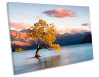 Lake Wanaka ศิลปะบนผืนผ้าใบสำหรับติดกำแพงใหม่นิวซีแลนด์พิมพ์ลายภาพพิมพ์ผ้าใบ1ชิ้นกรอบภายในหรือไร้กรอบ